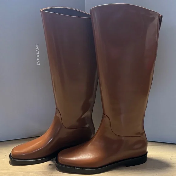 EVERLANE THE RIDING BOOT RUM SIZE 9 - Picture 8 of 11